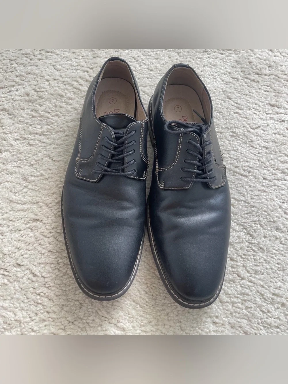 Men's Black Leather Dress Shoes - Classic Monk Strap and Lace Up Derby